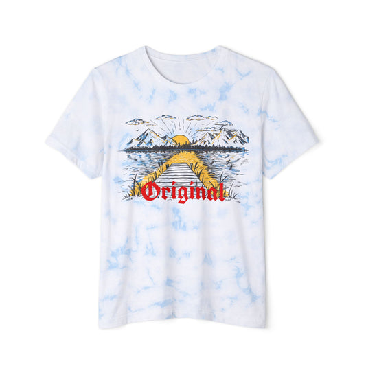 Unisex Tie-Dyed T-Shirt with 'Original' Print - Perfect for Outdoor Adventures