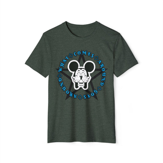 Graphic T-Shirt Bad Mickey Mouse Flipping the Bird Unisex Recycled Organic