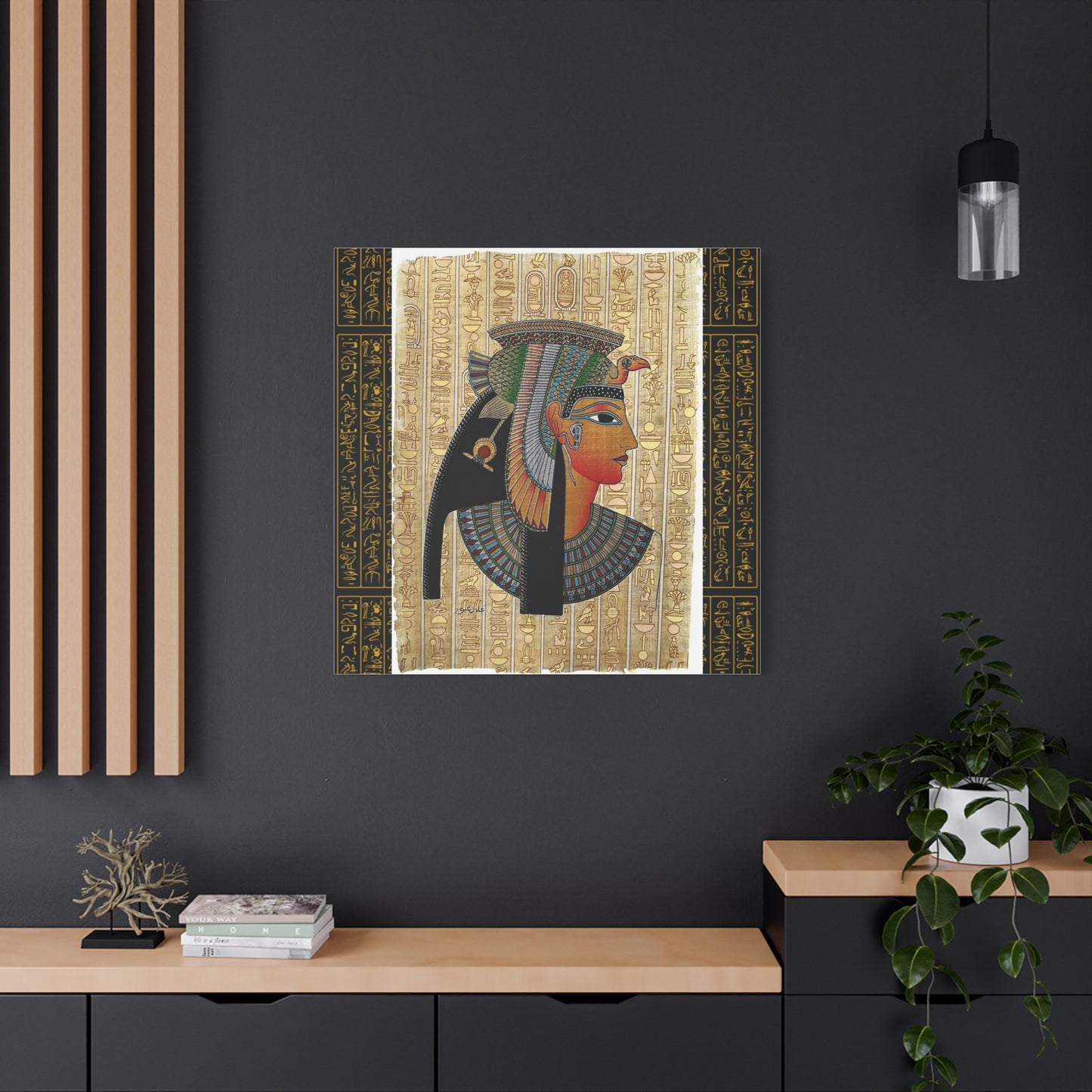 Egyptian Queen Matte Canvas Wall Art - Stretched 1.25"