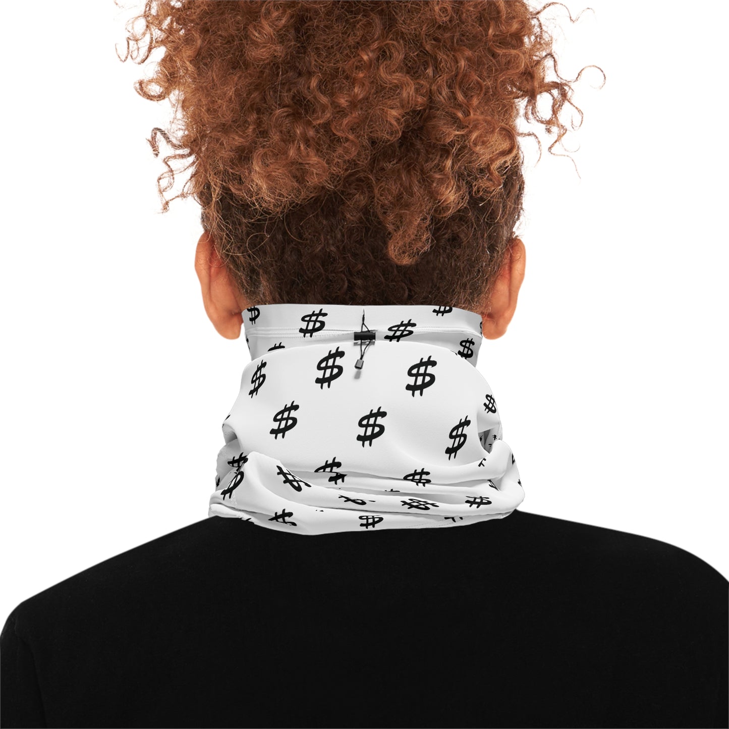 Original taste "dollar sign" Winter Neck Gaiter With Drawstring