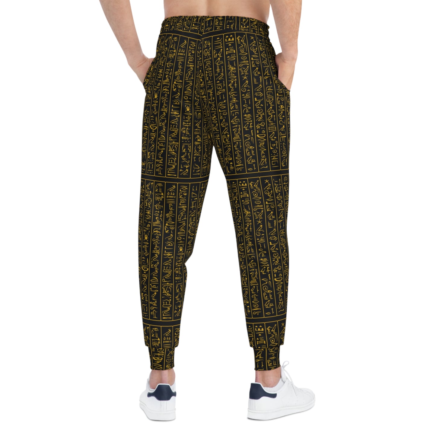Gold Script Athletic Joggers for Fitness & Leisure