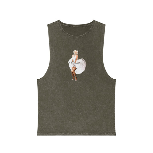 original-taste Vintage Marilyn Monroe Tank Top, Unisex Stonewash Tee, Retro Gift, Summer Wear, Unique Fashion