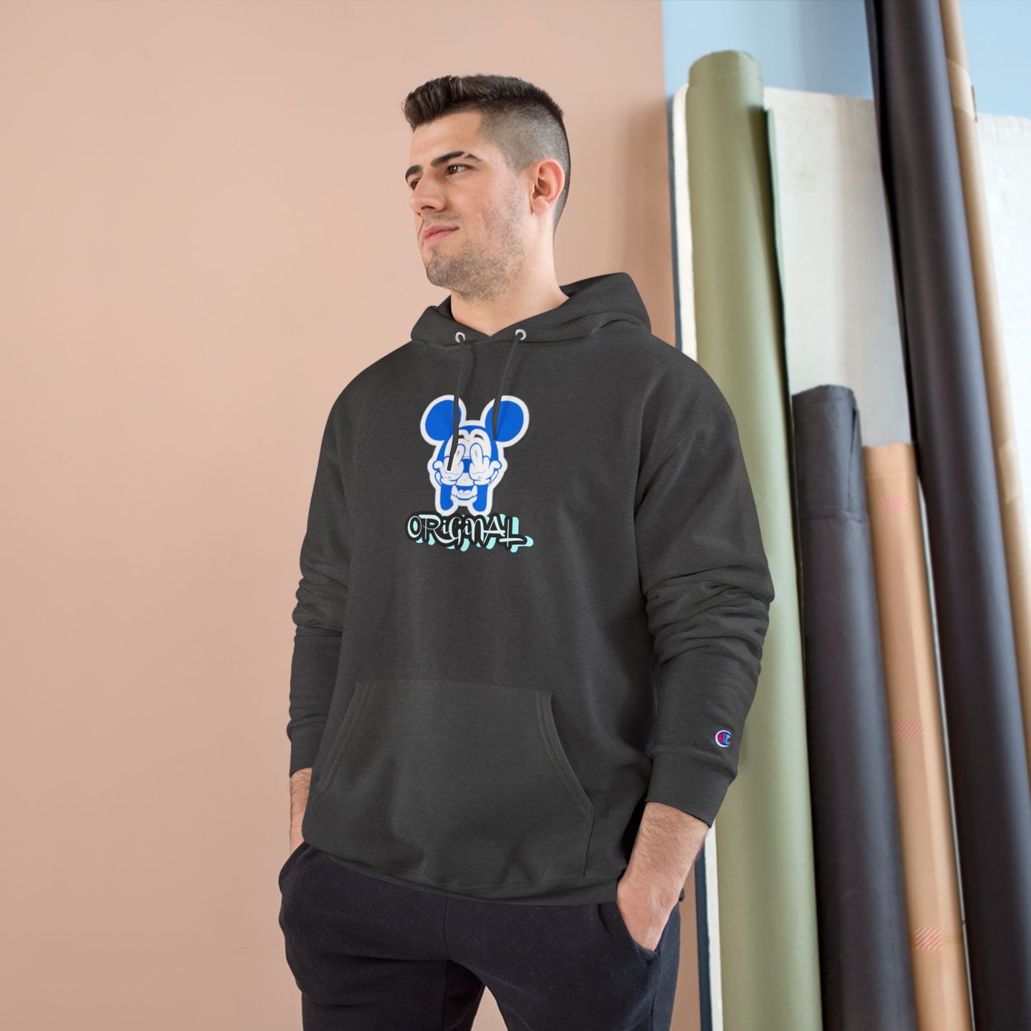 Champion Hoodie Bad Mickey Mouse Flipping the Bird Outfit Collection