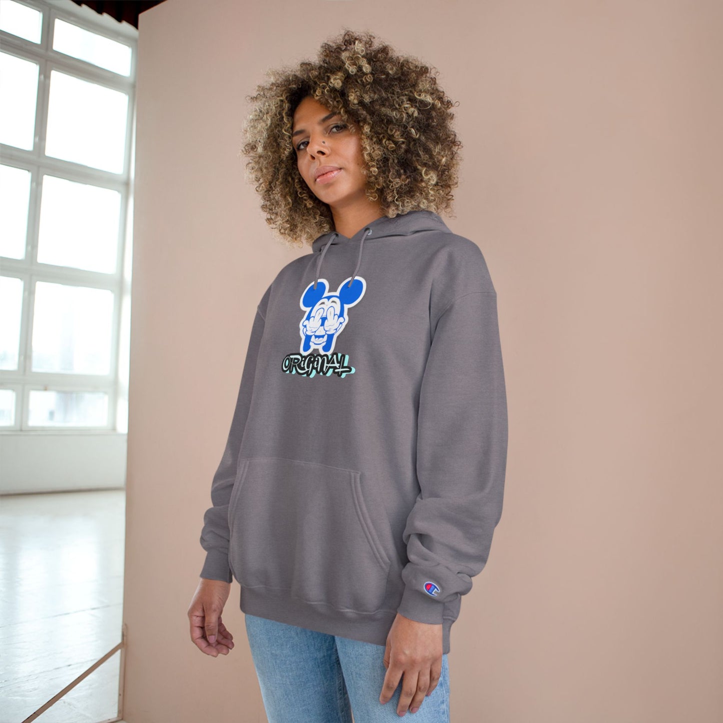 Champion Hoodie Bad Mickey Mouse Flipping the Bird Outfit Collection