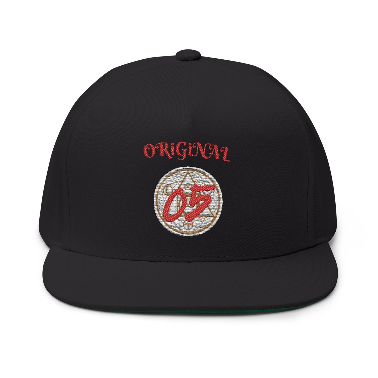Embroidered Flat Bill Cap - Original 05, Stylish Baseball Hat, Trendy Fashion Accessory, Gift for Him, Streetwear Essential