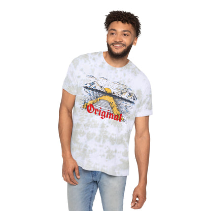 Unisex Tie-Dyed T-Shirt with 'Original' Print - Perfect for Outdoor Adventures