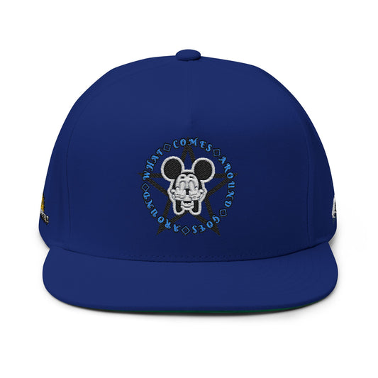 Flat Bill Cap - Hickey Mouse at Omega Fun House Embroidered Hat