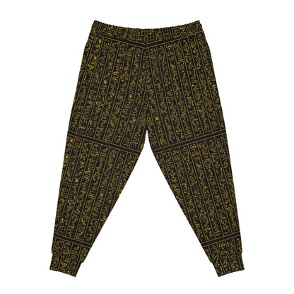 Gold Script Athletic Joggers for Fitness & Leisure