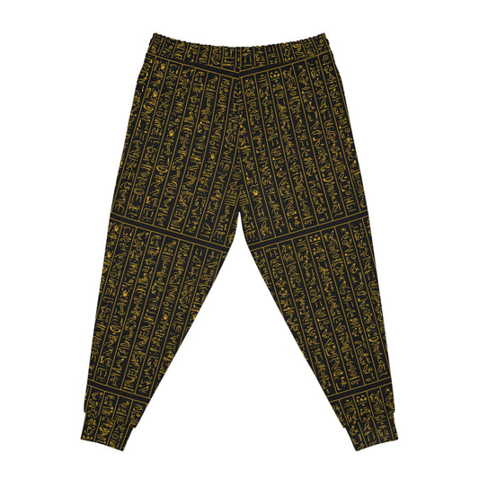Gold Script Athletic Joggers for Fitness & Leisure