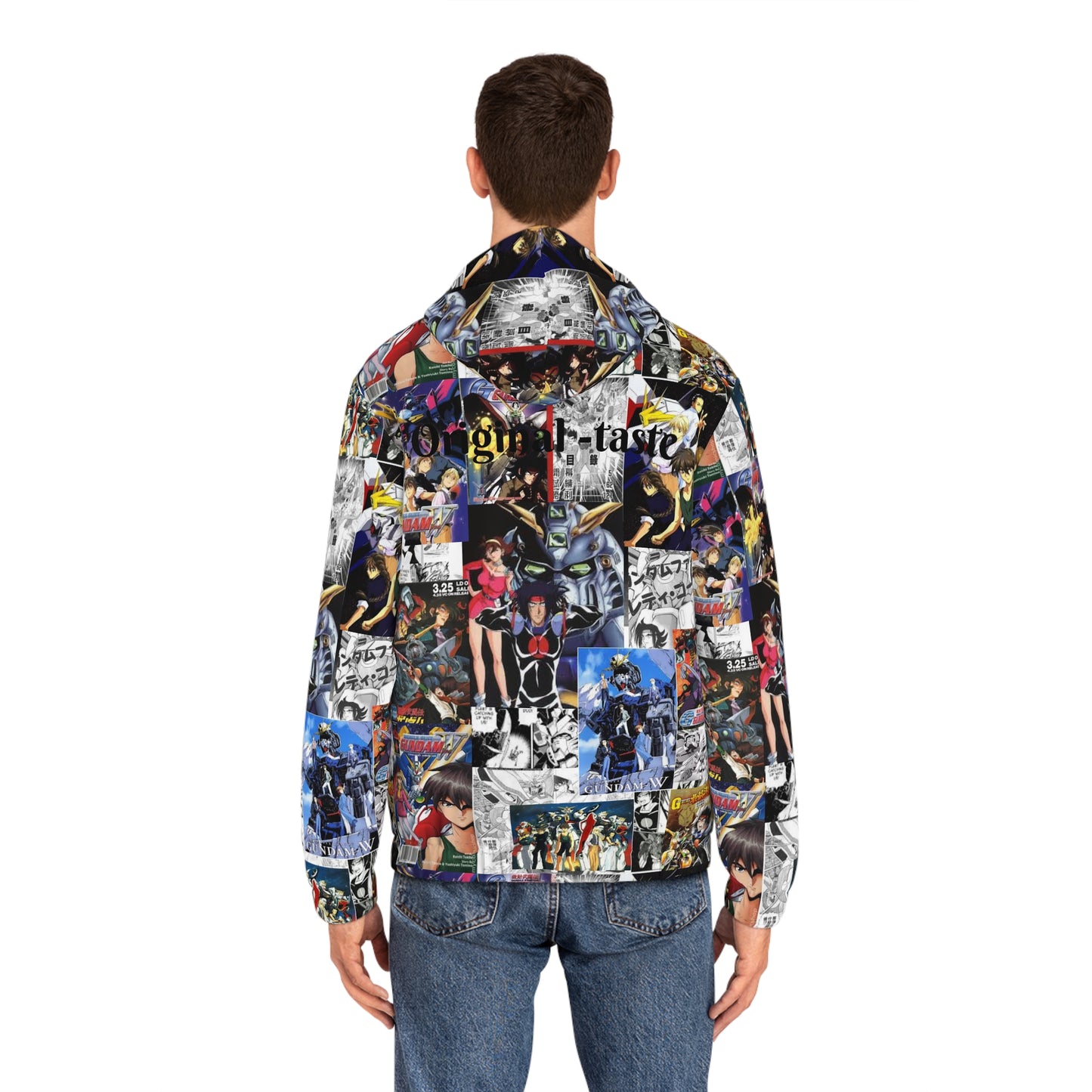 Gundam original taste Men's Full-Zip Hoodie (AOP)