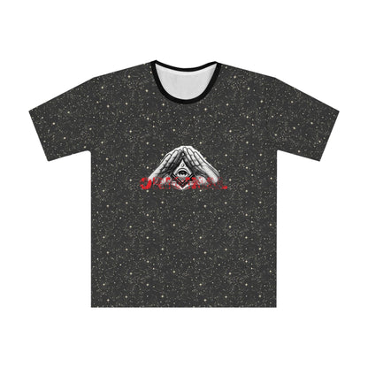 Cosmic Vibes Men's Loose T-Shirt with Eye Design