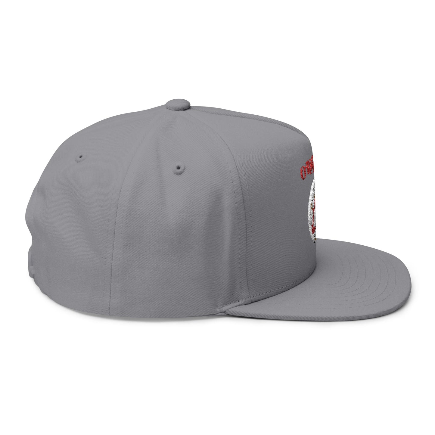 Embroidered Flat Bill Cap - Original 05, Stylish Baseball Hat, Trendy Fashion Accessory, Gift for Him, Streetwear Essential