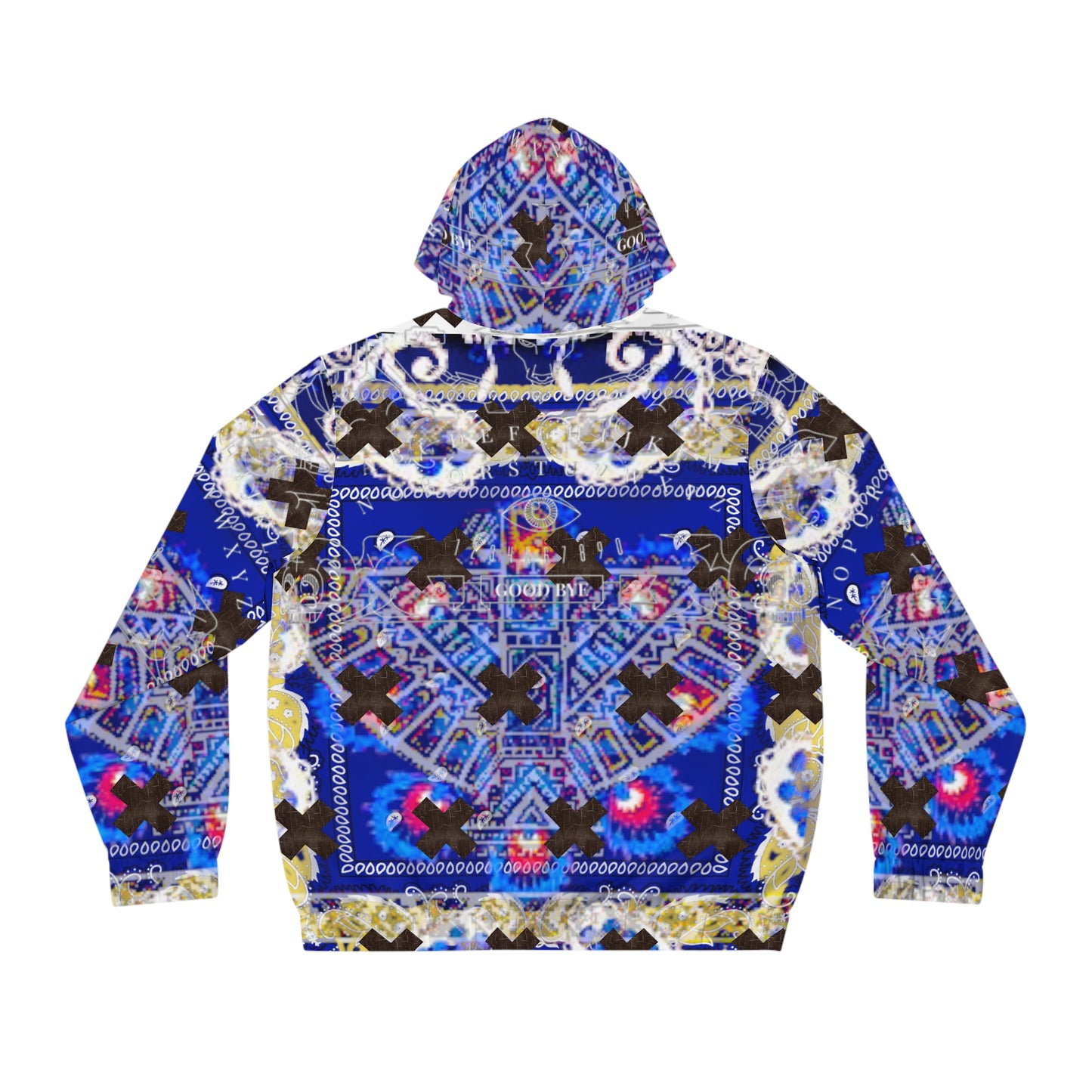 Full-Zip Hoodie - Tacky Encrypted Design Qujia