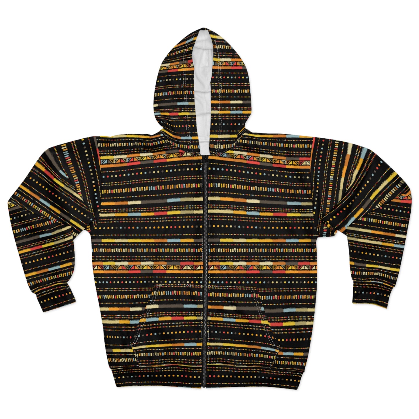 Original-taste Tribal Zip Hoodie