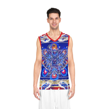 the original-taste encrypted collection-THUNDER BIRD RED DESIGN BASKETBALL JERSEY