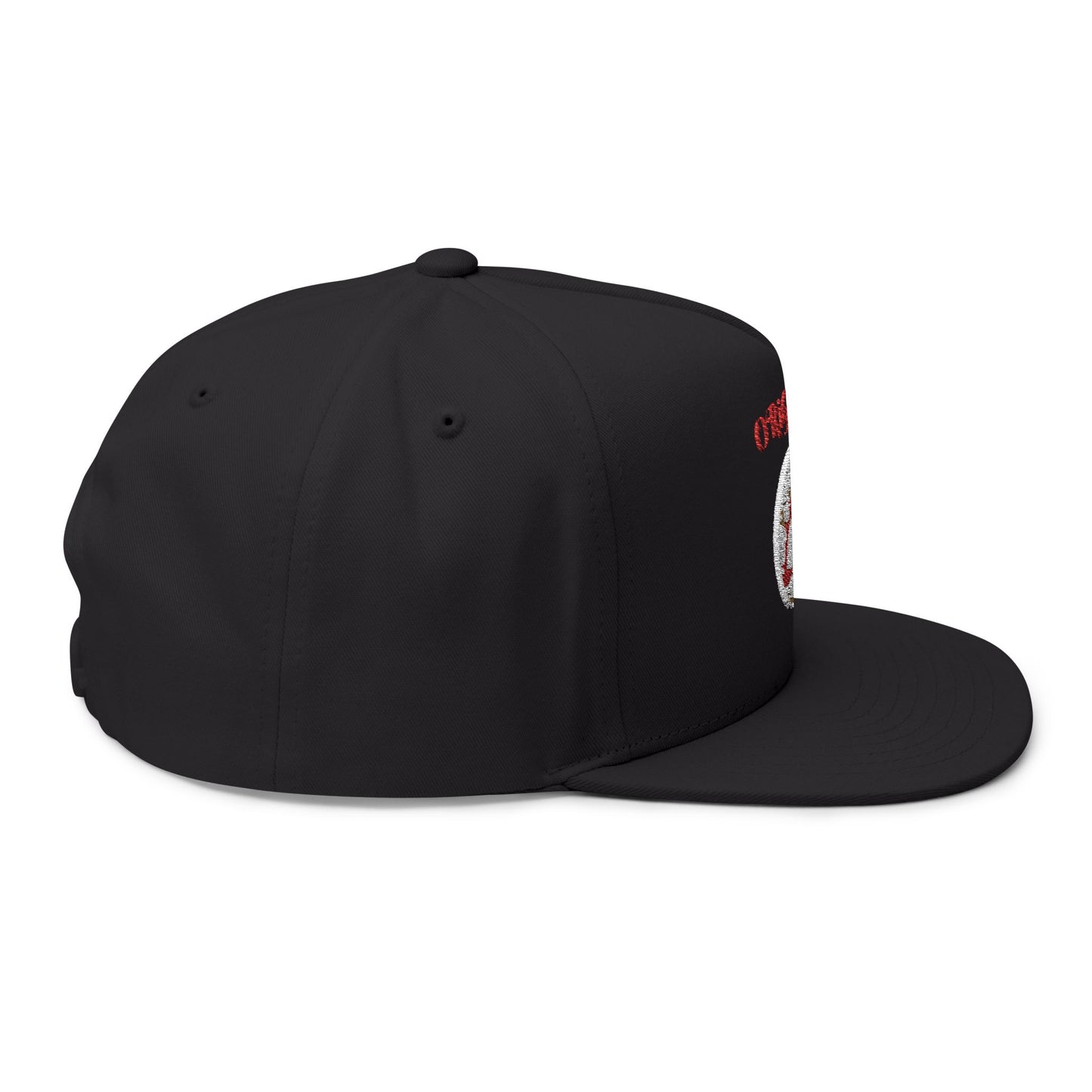Embroidered Flat Bill Cap - Original 05, Stylish Baseball Hat, Trendy Fashion Accessory, Gift for Him, Streetwear Essential