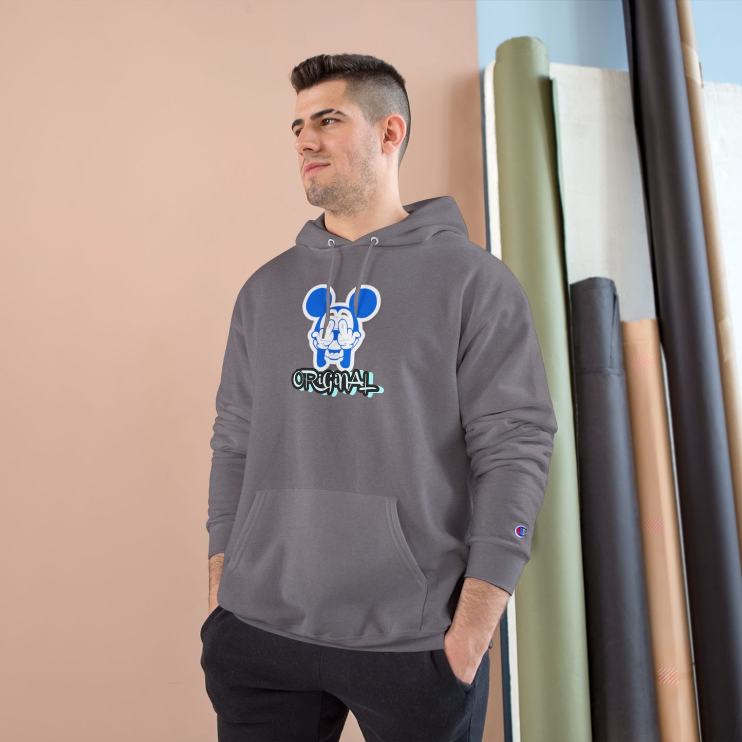 Champion Hoodie Bad Mickey Mouse Flipping the Bird Outfit Collection