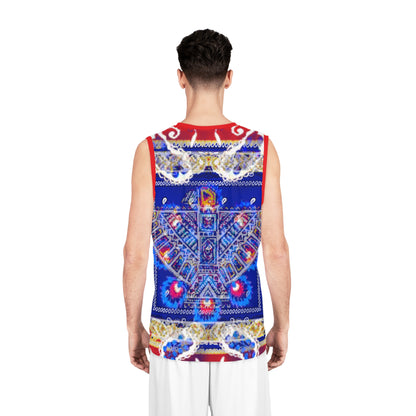 the original-taste encrypted collection-THUNDER BIRD RED DESIGN BASKETBALL JERSEY