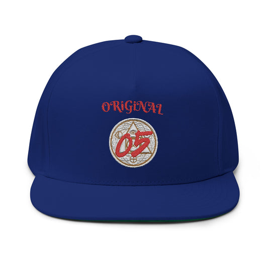 Embroidered Flat Bill Cap - Original 05, Stylish Baseball Hat, Trendy Fashion Accessory, Gift for Him, Streetwear Essential