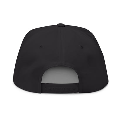 Embroidery Flat Bill Cap - Stylish Graphic Hat for Trendsetters