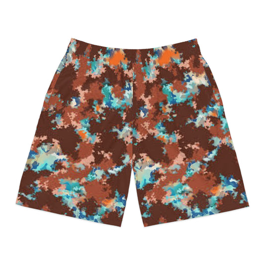 Colorful Men's Jogger Shorts - Casual Summer Style, BeachWear, Loungewear, Sporty Shorts, Vacation Outfit