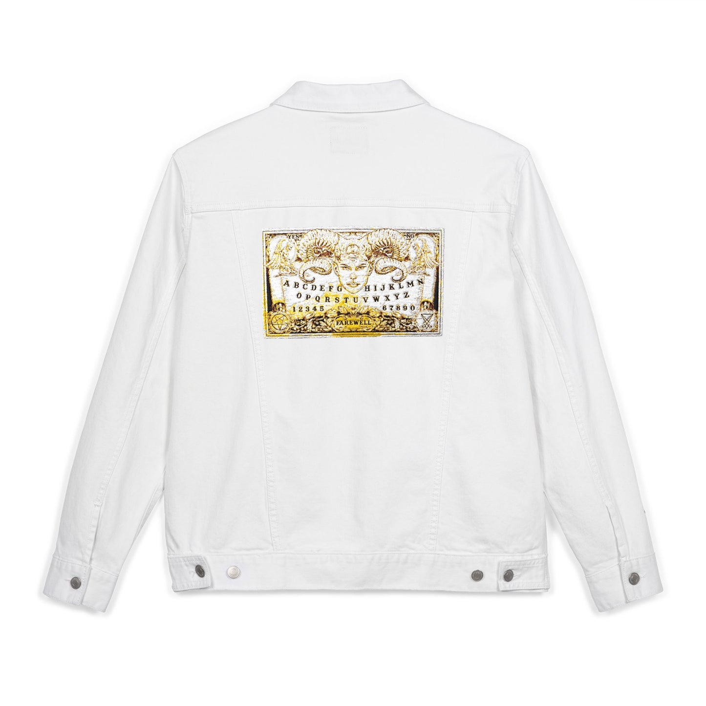 Stylish Embroidered Unisex Denim Jacket, Casual Wear, Summer Layering, Unique Gift, Festival Style