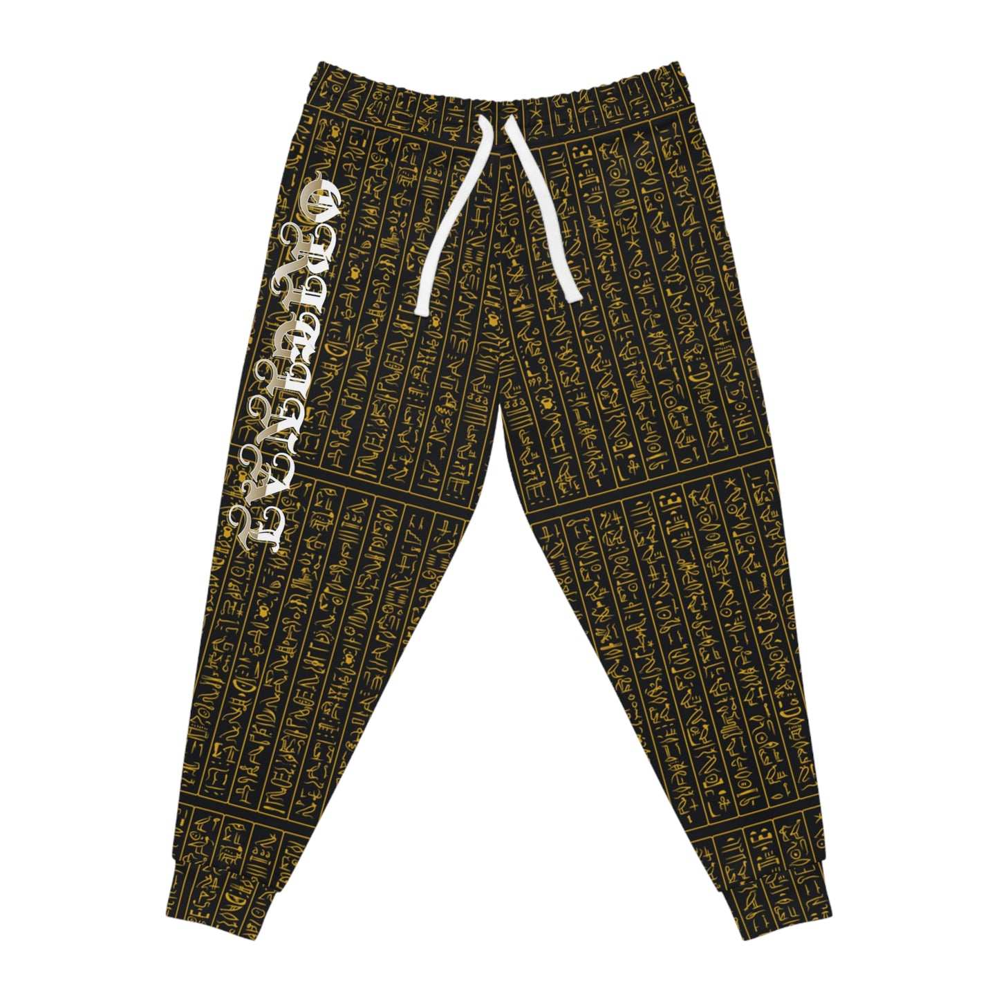 Gold Script Athletic Joggers for Fitness & Leisure