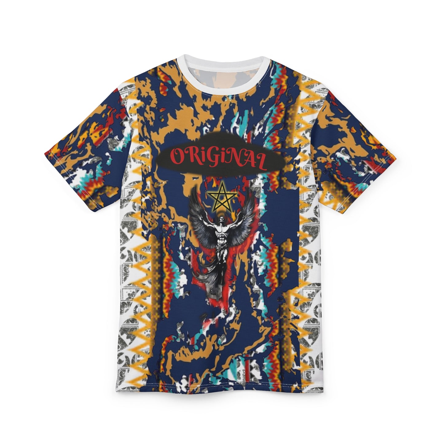 Bohemian Graphic Tee, Unique Art T-Shirt, Unisex AOP Shirt, Festival Top, Colorful Casual Wear, Gift for Friends