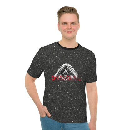 Cosmic Vibes Men's Loose T-Shirt with Eye Design
