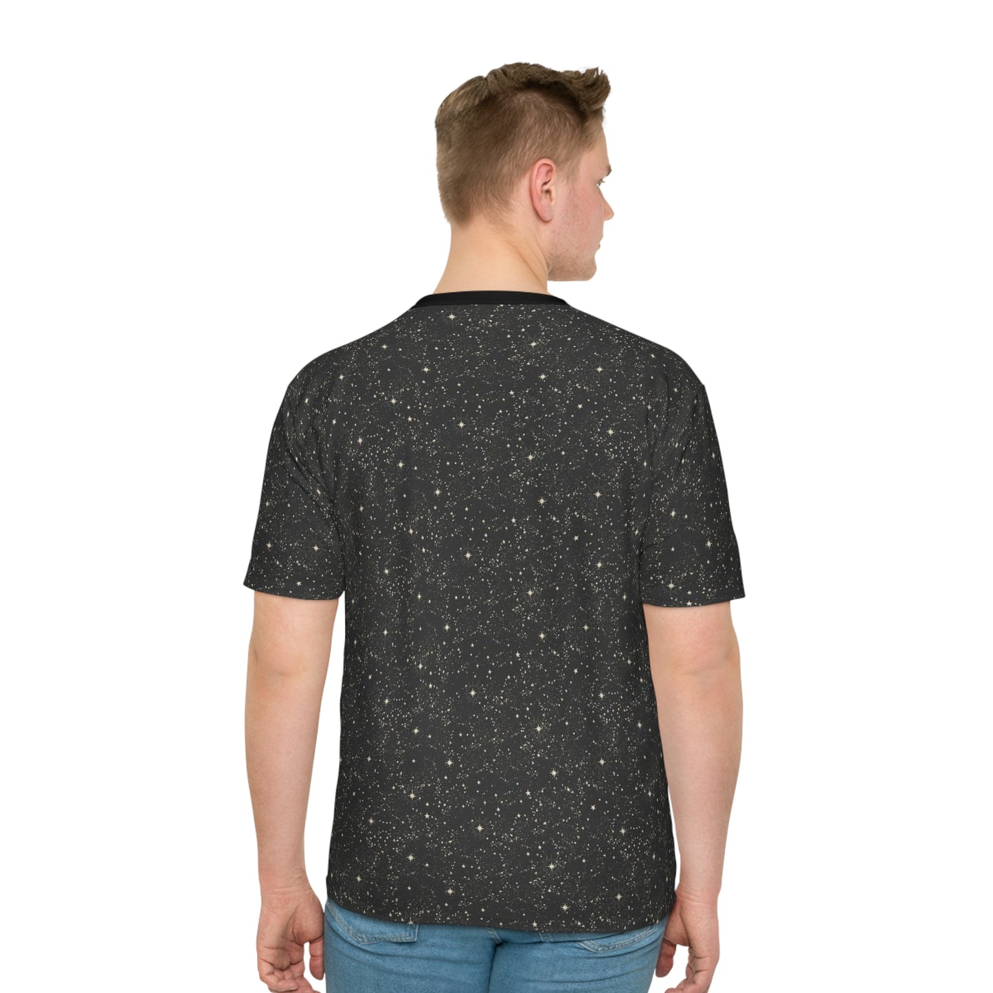 Cosmic Vibes Men's Loose T-Shirt with Eye Design
