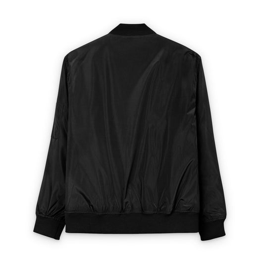 Eco-Friendly Embroidered Bomber Jacket for Stylish Comfort
