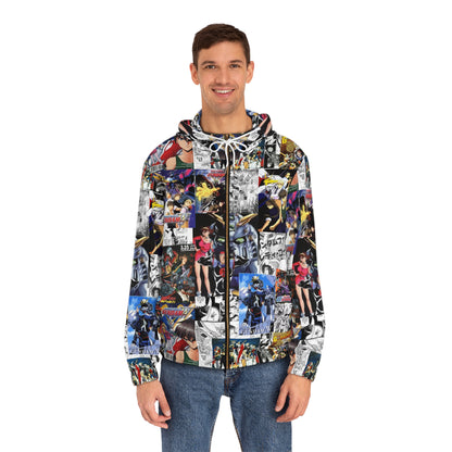 Gundam original taste Men's Full-Zip Hoodie (AOP)