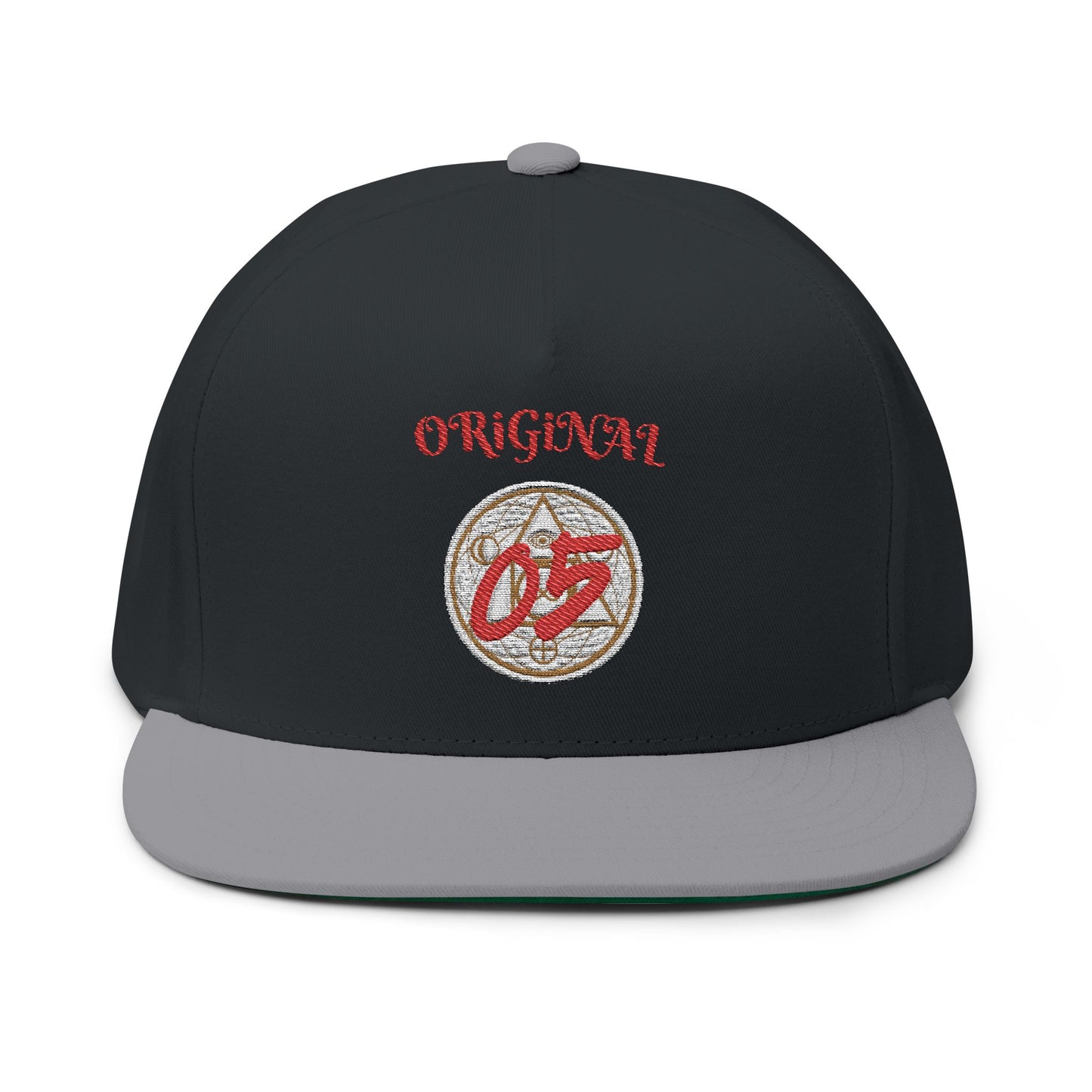 Embroidered Flat Bill Cap - Original 05, Stylish Baseball Hat, Trendy Fashion Accessory, Gift for Him, Streetwear Essential