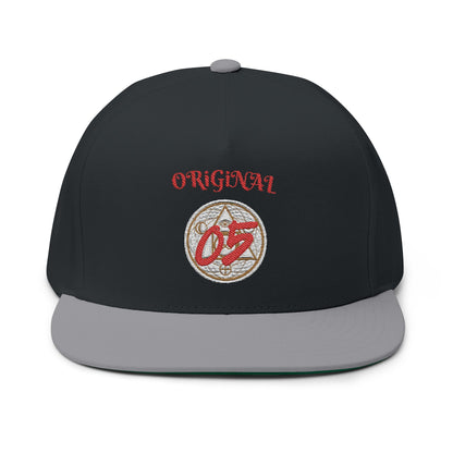 Embroidered Flat Bill Cap - Original 05, Stylish Baseball Hat, Trendy Fashion Accessory, Gift for Him, Streetwear Essential