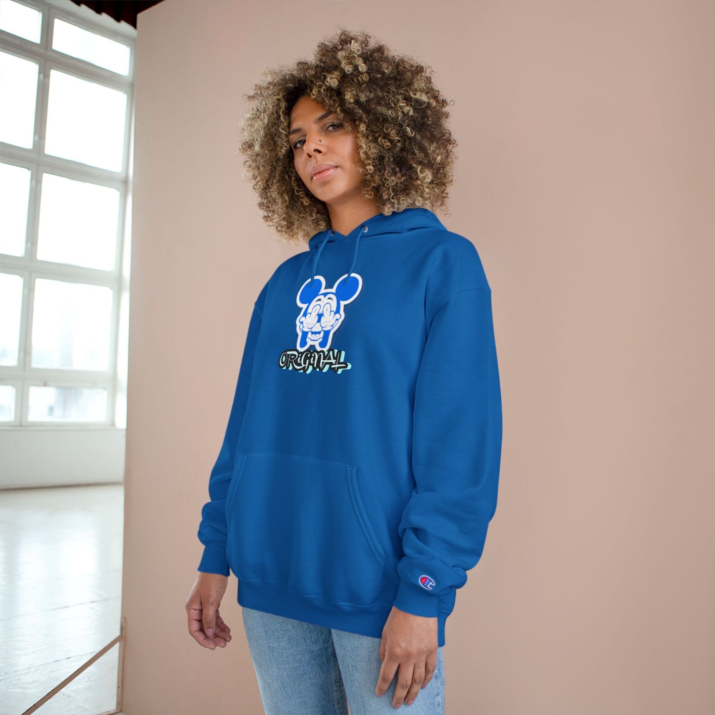 Champion Hoodie Bad Mickey Mouse Flipping the Bird Outfit Collection