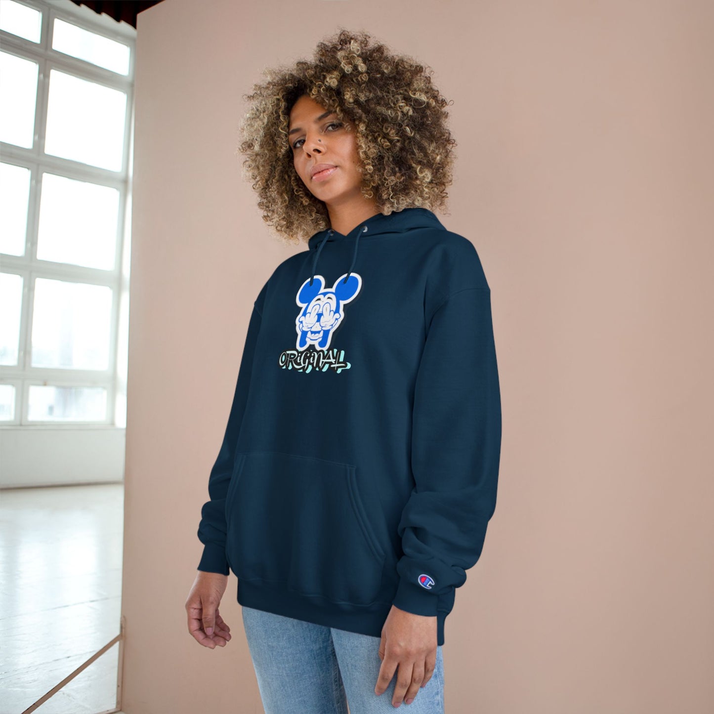 Champion Hoodie Bad Mickey Mouse Flipping the Bird Outfit Collection