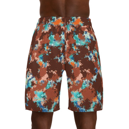 Colorful Men's Jogger Shorts - Casual Summer Style, BeachWear, Loungewear, Sporty Shorts, Vacation Outfit