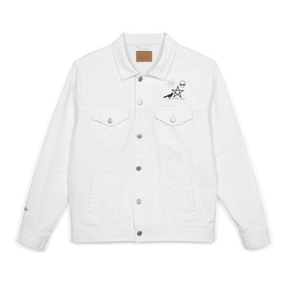 Stylish Embroidered Unisex Denim Jacket, Casual Wear, Summer Layering, Unique Gift, Festival Style